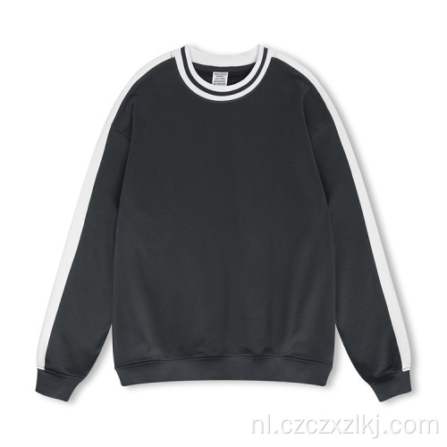 Bemanning nek contrast athleisure paren sweatshirt